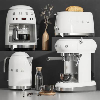 现代咖啡机烤面包机电热水壶